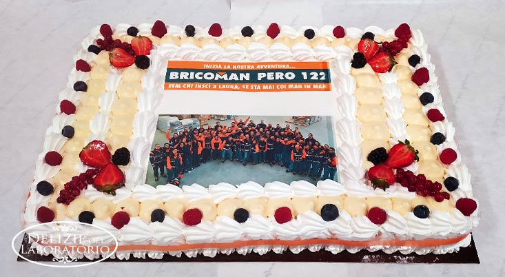 Torta inaugurazione negozio: apertura Bricoman a Pero Torta inaugurazione negozio: apertura Bricoman a Pero